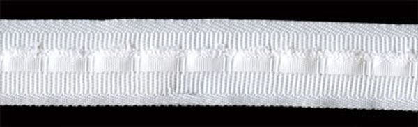 Лента (тесьма) шторная без сборки 25 мм / 50 метров, белый, Blitz W251N