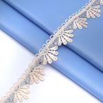 Кружево гипюр (плетёное) 30 мм / 13.7 метров, (интерьерное) голубой, 3AR2339