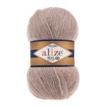 Пряжа Alize (Ализе) Angora Real 40 / уп.5 мот. по 100 г, 430м, 541 бежевый A