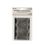 Кружево шантильи (реснички) 100 мм / 5х3 м, белый, Blitz LCE-33SH