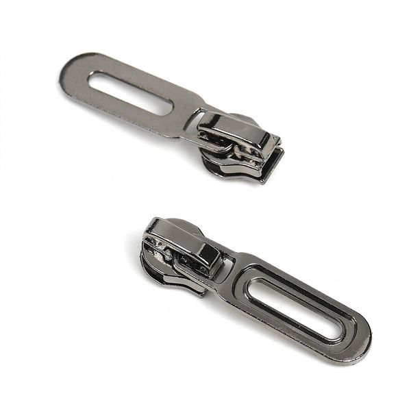 Слайдер (замок) для молнии спираль Т5 (5 мм), автомат, D6 цв.черн.никель уп.10 шт, Mzip