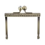 Застежка для сумки фермуар 8х6.5 см, 5 шт, 02 под состаренную бронзу, Gamma FER-13