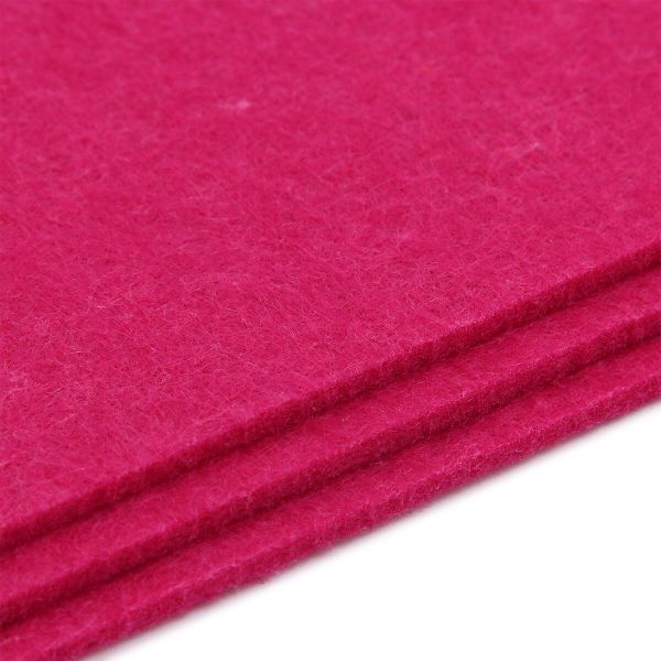 Фетр листовой жесткий 3.0 мм, 20х30см, 3 штук Astra&Craft (AF807 св.бордовый)