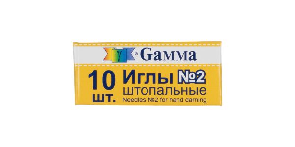 Иглы ручные штопальные №2, 10 шт, Gamma NIR-16