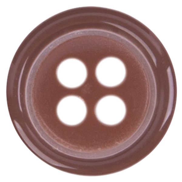 Пуговицы 4 прокола рубашечные/блузочные 11 мм, 50 шт, 300 св.коричневый, Blitz DRN 0102
