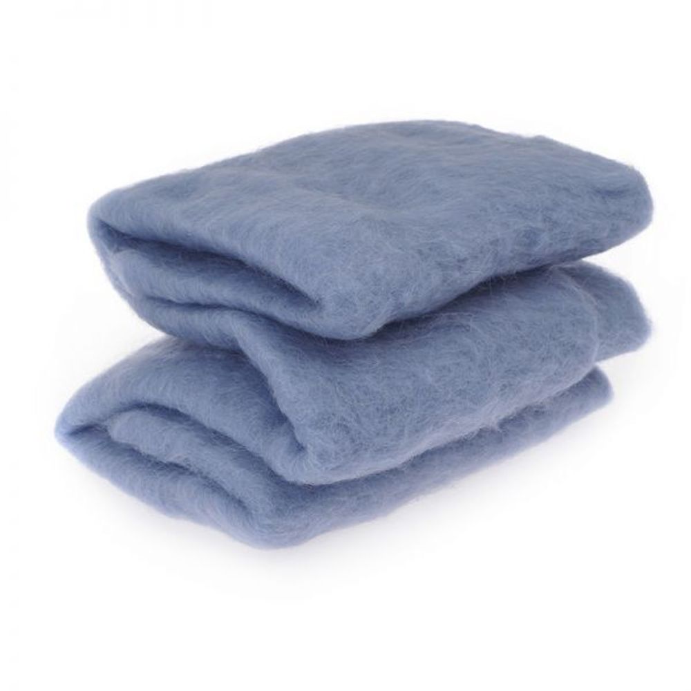 Шерсть для валяния Троицкая Кардочес (100% шерсть п/т) 1х100г цв.2030 пепельно-голубой