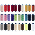 Нитки швейные бытовые Gamma 40/2, 365 м / 10 кат., ассорти 02