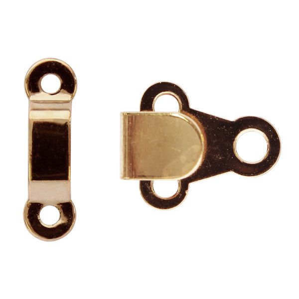 Крючки пришивные 15х11 мм, gold, 10 шт