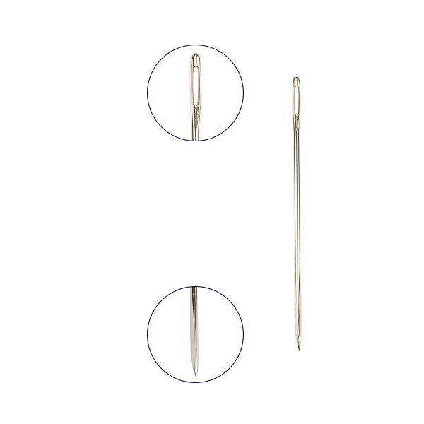 Иглы ручные для кожи №8, 25 шт, Gamma N-280