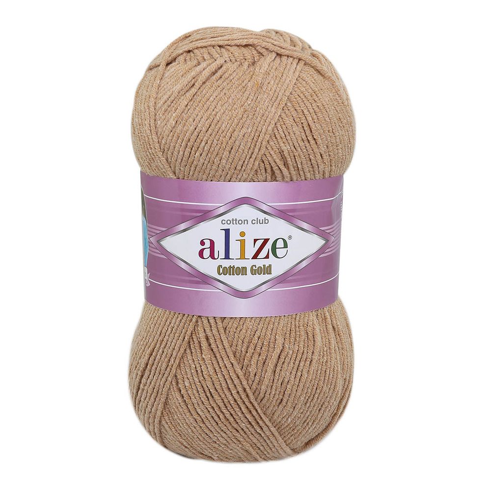 Пряжа Alize (Ализе) Cotton Gold / уп.5 мот. по 100 г, 330м, 262 бежевый A