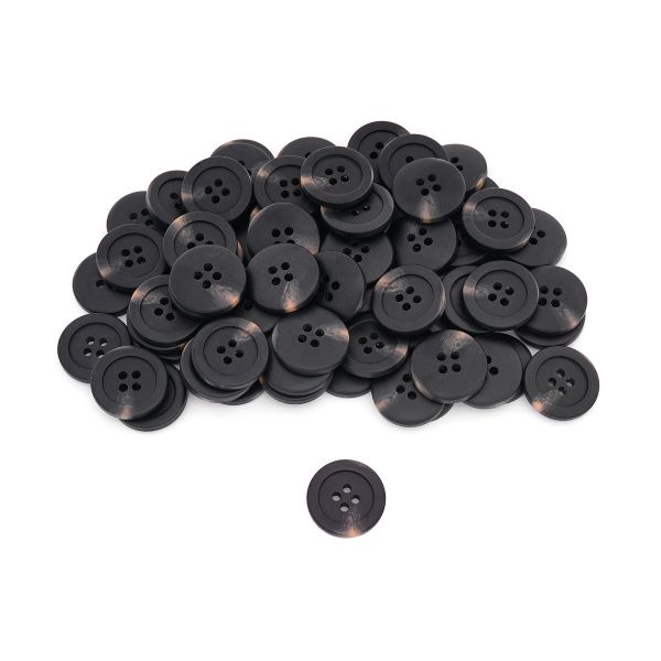 Пуговицы 4 прокола 32L=20 мм, col. А черный, 72 шт, CN2832