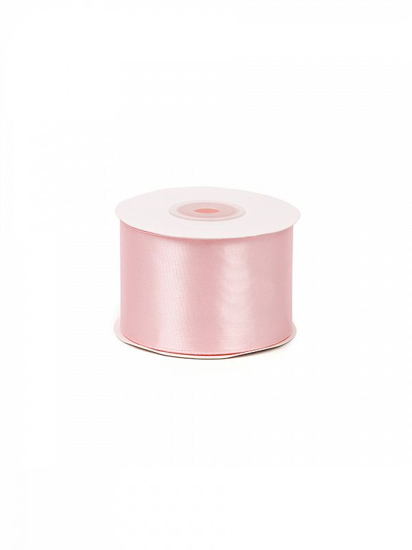 Лента атласная 1-сторонняя 50.0 мм / 22.5±1 метра, 3055 бл.розовый, Magic4Hobby