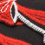 Термоаппликация Кот с бантом, 40х130мм 10 шт (черный), 13396