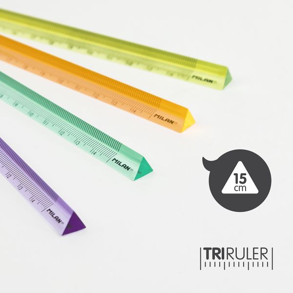 Линейка трехгранная New Look 15 см, 60 шт, Milan 351260LK2