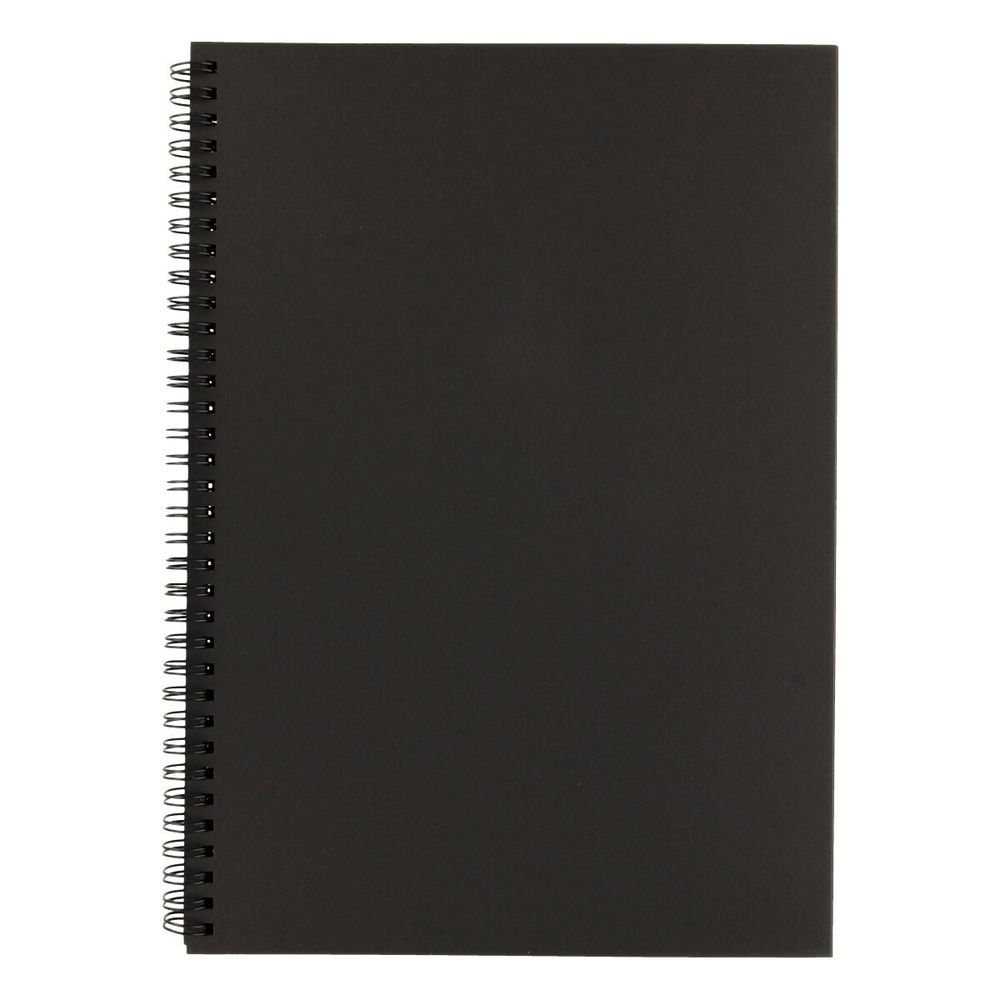 Альбом для эскизов 150 г/м², А4 на спирали 32 л, черная бумага, Vista-Artista SBC