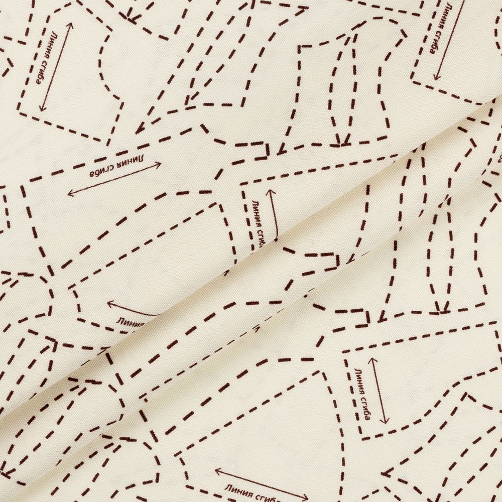 Ткань для пэчворка Peppy Век моды, рулон 112 см / 5 метров, ВМ-06 бежевый, Peppy