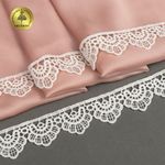 Кружево гипюр (плетёное) 25 мм, 0461 цв.01 белый уп.27м, Kruzhevo