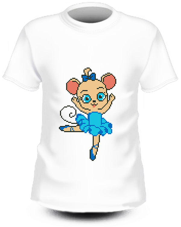 Набор для вышивания нитками Нитекс, вышивка на одежде 10х21 см