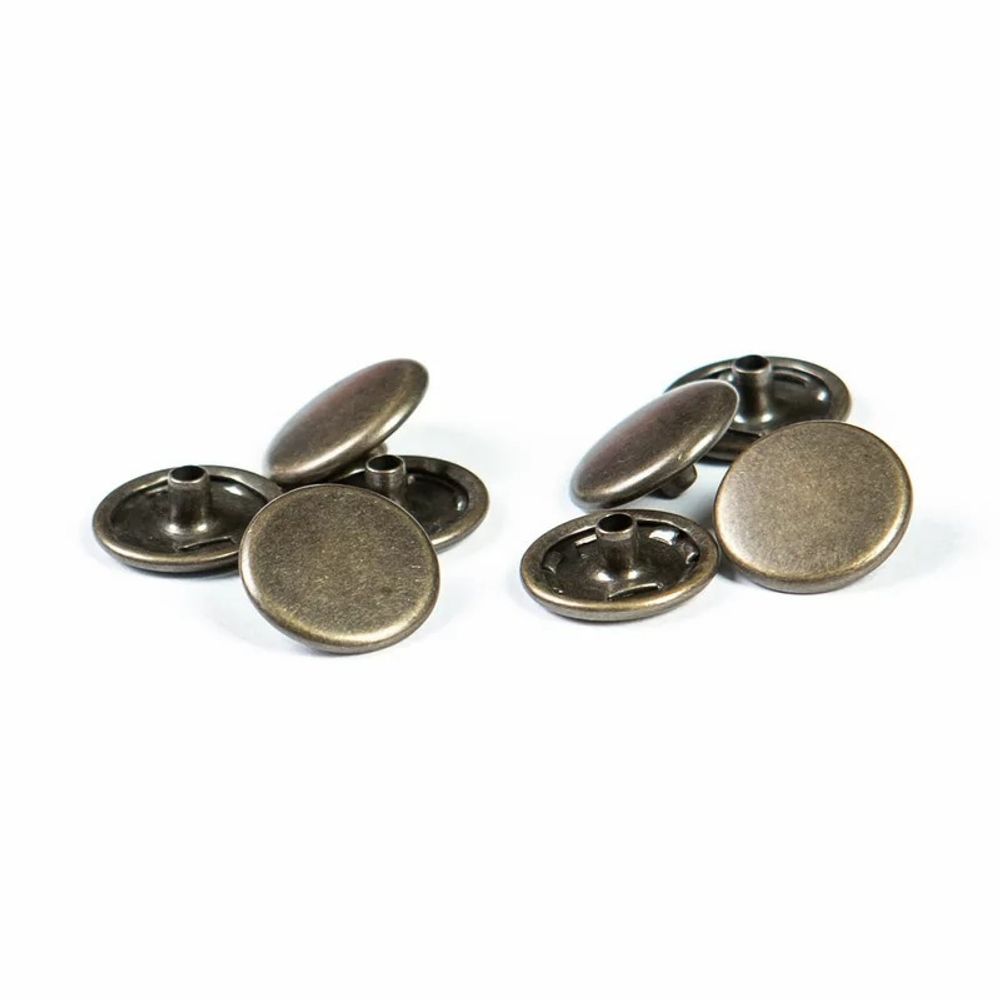 Часть кнопки Альфа (S-образная) ⌀12 мм (A-часть), 012/04 латунь пруж, 100 шт, BIG