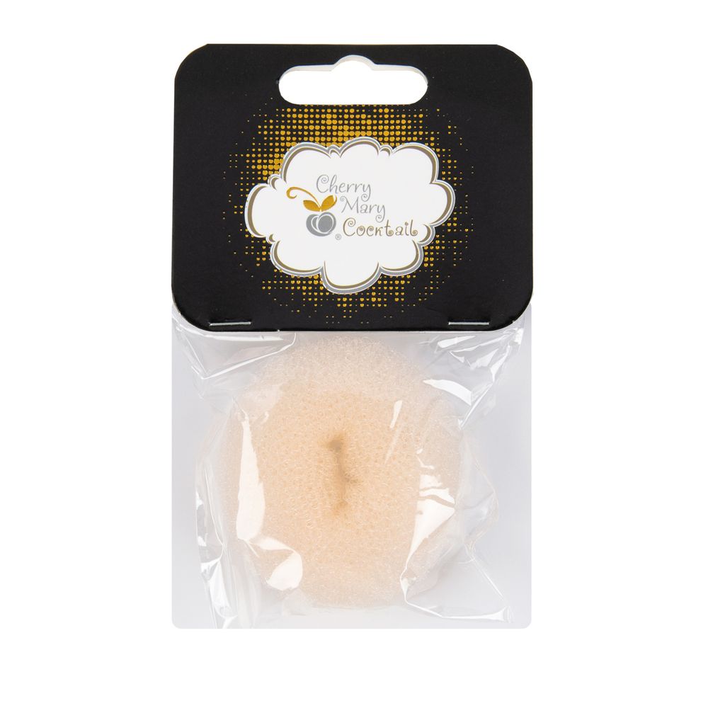 Бублик для волос ⌀6±0.5 см, 5 шт, №02 бежевый, Cherry Mary VX07057