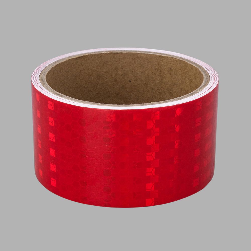 Лента светоотражающая самоклеящаяся 50.0 мм / 3 метра, красный, 6830-0034