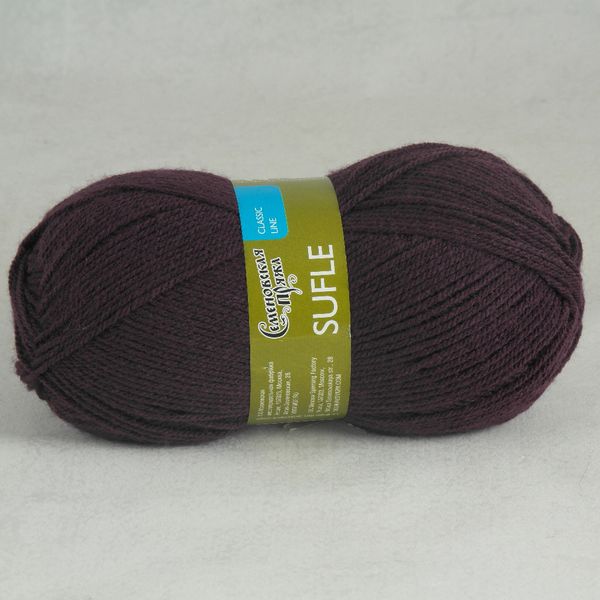 Пряжа Семеновская Sufle Суфле / уп.5 мот. по 100г, 292м, 7863 ежевика