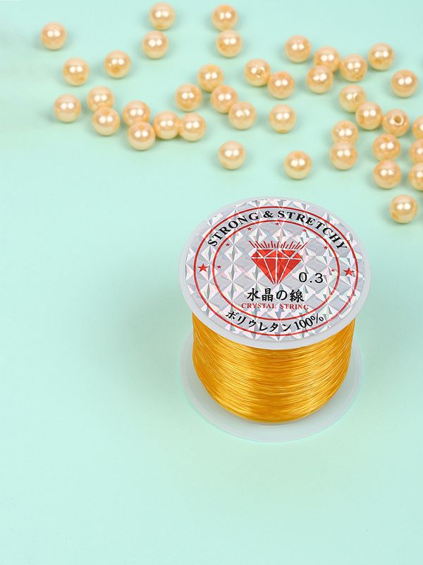 Нить-леска 0.3 мм, 100 м, цв. золотой