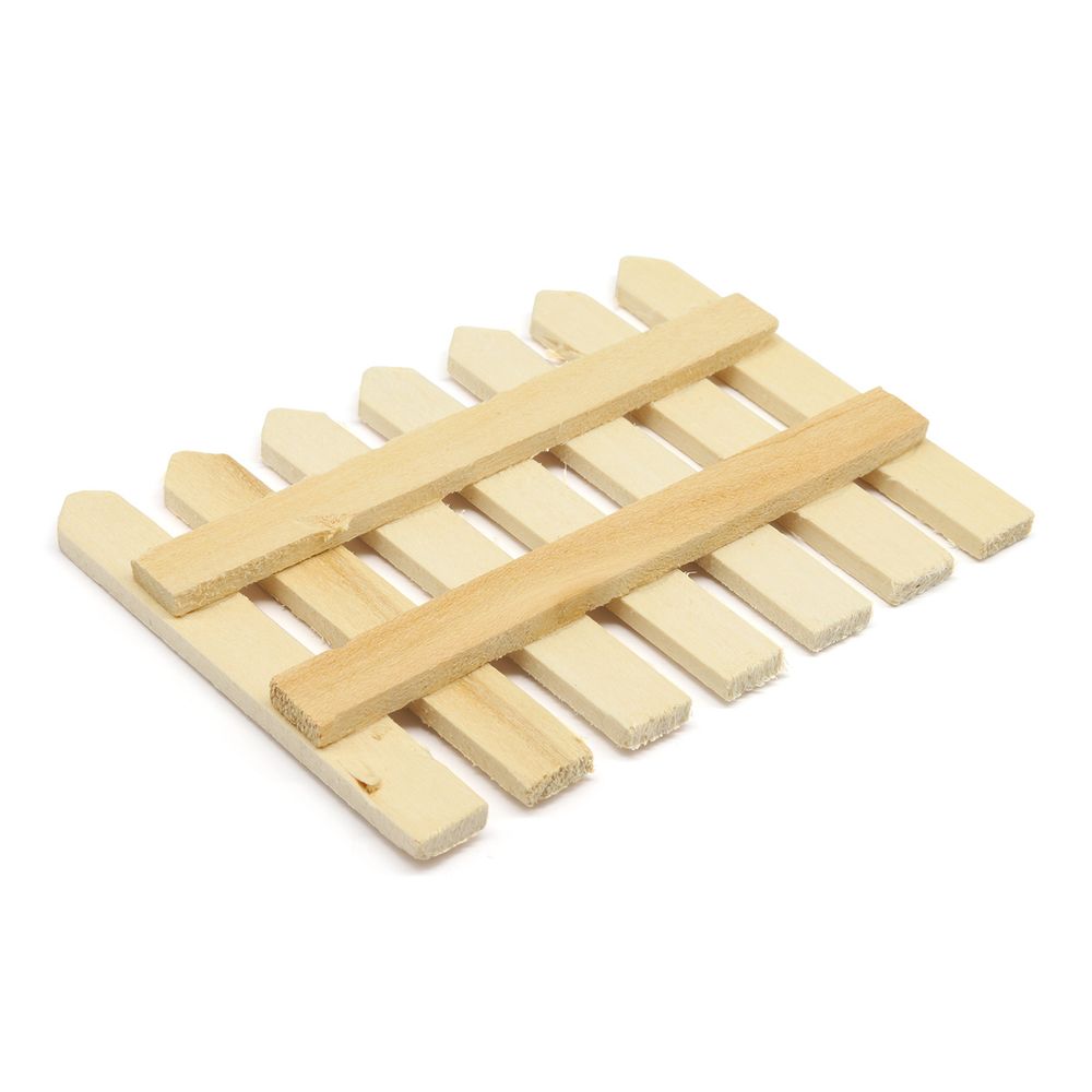 Заготовка из дерева Забор, 6,2х9х0,6см, уп.1 шт