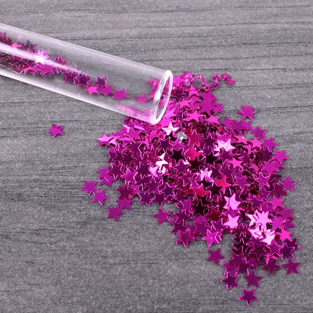 Декоративные фигурные звездочки 6 цветов, 12 шт