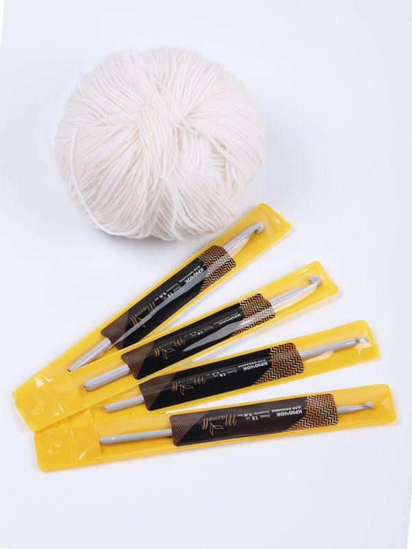 Набор крючков для вязания металл Maxwell Gold (4.0 мм/ 4.5 мм/ 5.0 мм/ 5.5 мм)