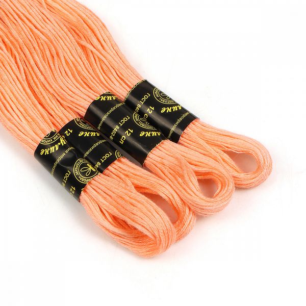 Мулине ПНК им.Кирова цв.0702 бл.оранжевый, 24 мотка по 8 метров