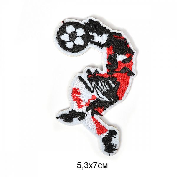 Аппликация пришивная 2300 Футболист 5,3х7см, 10 шт