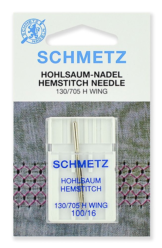 Иглы для швейных машин для мережки Schmetz 130/705H №100, уп. 1 игла