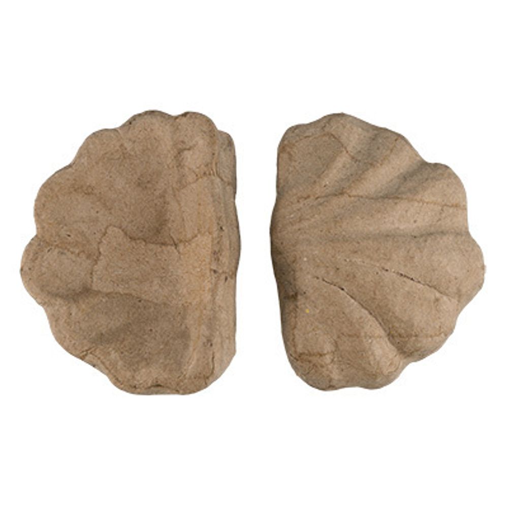 Заготовка из папье-маше Ракушка, 8.3х6.3х2.5 см, 2 шт, PAM-106 Love2art