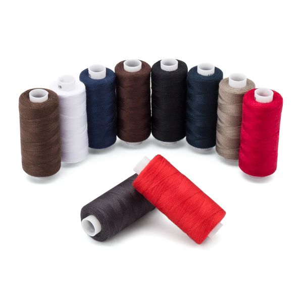 Швейные нитки (набор) 40/2, 10 кат. по 365м (400 ярд), Ассорти, Bestex