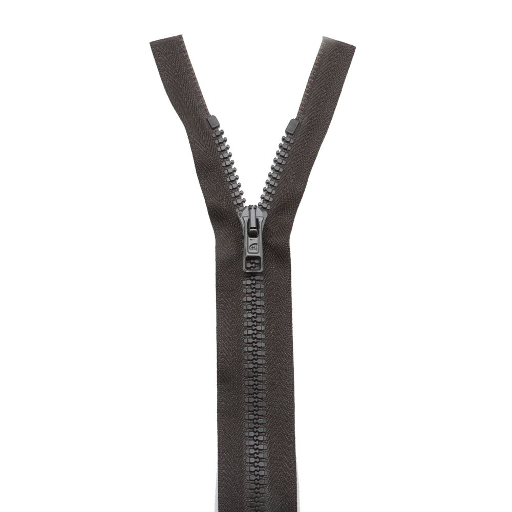 Молния трактор Arta Т6 (6 мм) 1 зам., разъем., 55 см, ОПТ. УП. 25 ШТ., 068 т.коричневый