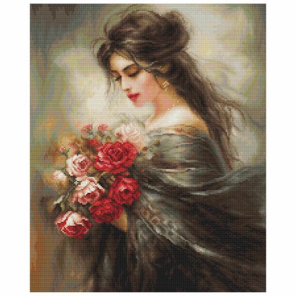 Набор для вышивания нитками Luca-S, Безмятежная красота, 29х35 см