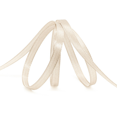 Лента атласная 1-сторонняя 6.0 мм / 22.86±1 метров, 068 бежевый, Globus