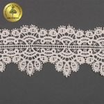 Кружево гипюр (плетёное) 70 мм / 4.5 метра, TBY.SUN.11, цв.F102 молочный