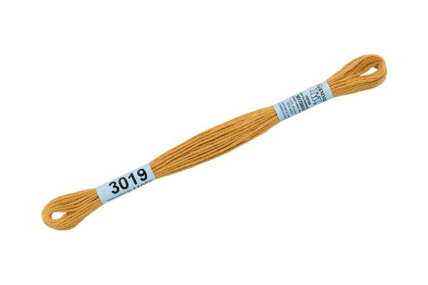 Мулине Gamma 100% хлопок, цв.3019 т.охра, 24 мотка по 8 метров