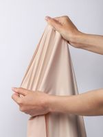 Атлас стрейч для нижнего белья 107 г/м², 125 см / 25 метров, 0180 цв.168 серебристый пион