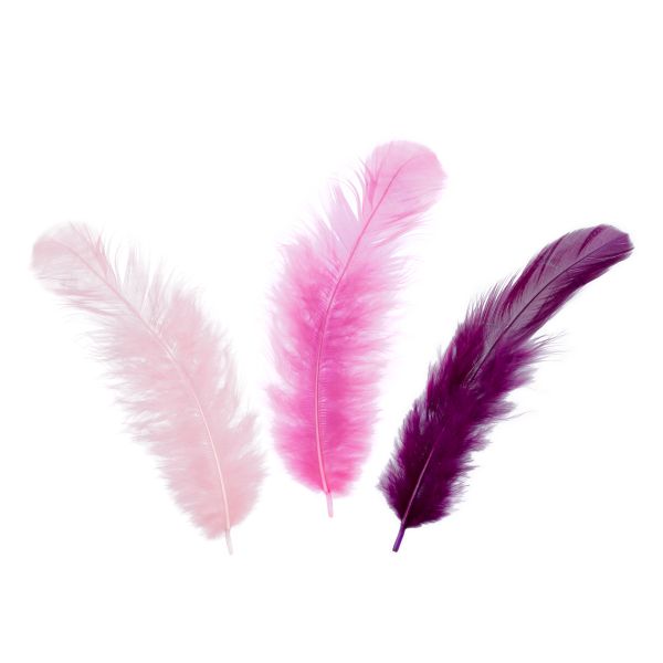 Перья декоративные 5-10 см, 5х3 г,±0.5 г, 29 Пурпур (ассорти), Mr.Painter PLU-04