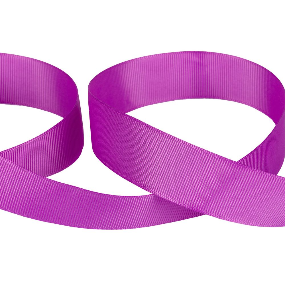 Лента репсовая нарезка 25.0 мм / 5 шт по 5.4 метра, 111 сиреневый, Gamma GR-25
