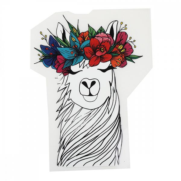 Термотрансфер арт.1221 Лама 10х15см, уп.2 шт