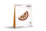 Набор для вышивания бисером Klart, Брошь Долька апельсина, 6х3,5 см