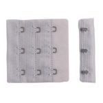 Застежки для бюстгальтера текстильные 3х3, 57 мм, 279 серый лед, 2587, 25 шт, Arta