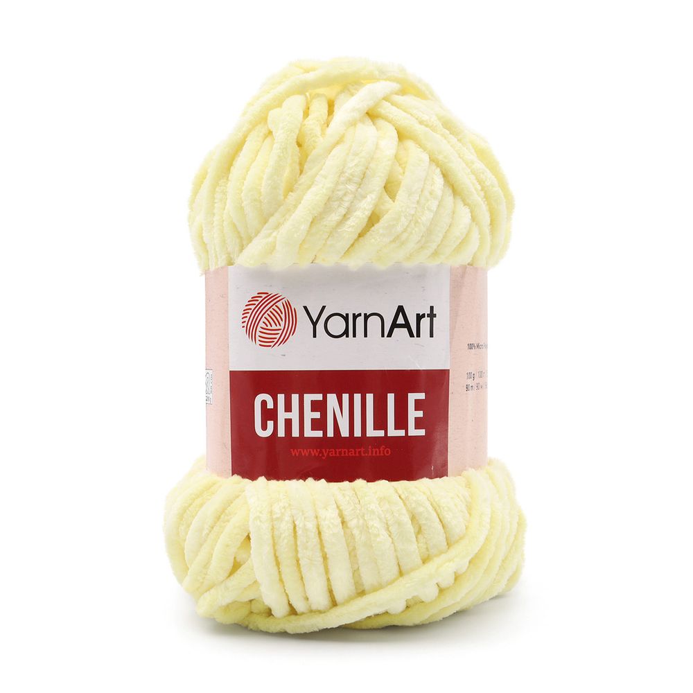 Пряжа YarnArt (ЯрнАрт) Chenille / уп.5 мот. по 100 г, 90 м, 561 ваниль