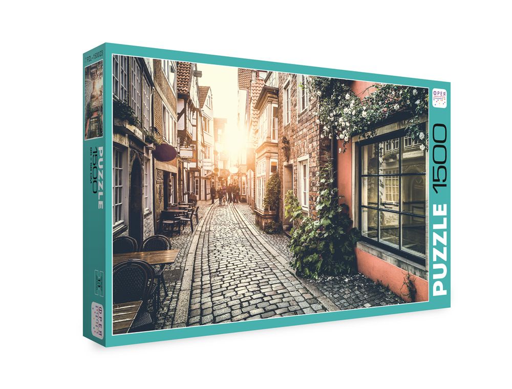 Пазл 1500 элементов, Рассвет в переулке, PZL-1500/23, Фрея