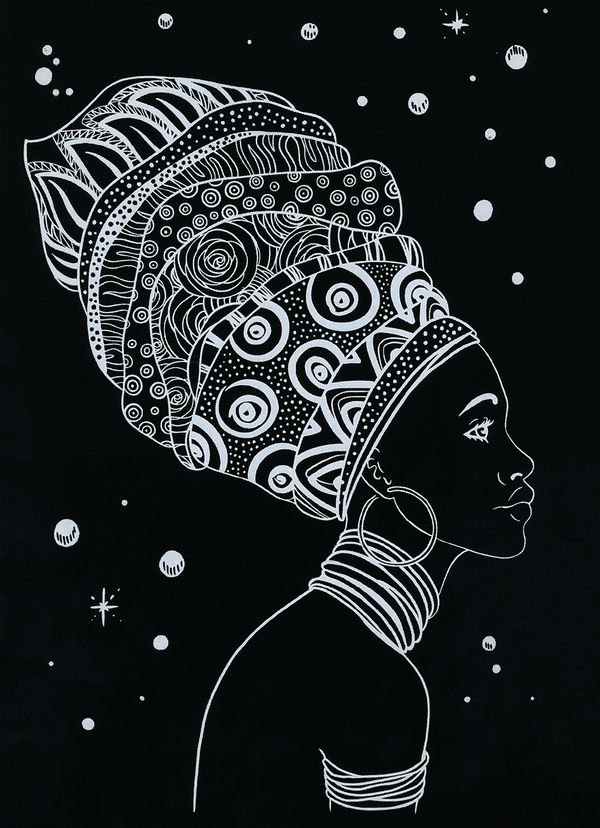 Набор для творчества Гравюра-блокнот Африканские зарисовки, 14х20 см, Hobbius GHPB-05