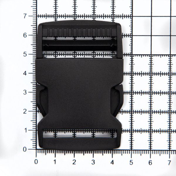 Фастекс (пряжка трезубец) пластик 38 мм, 50 шт, черный